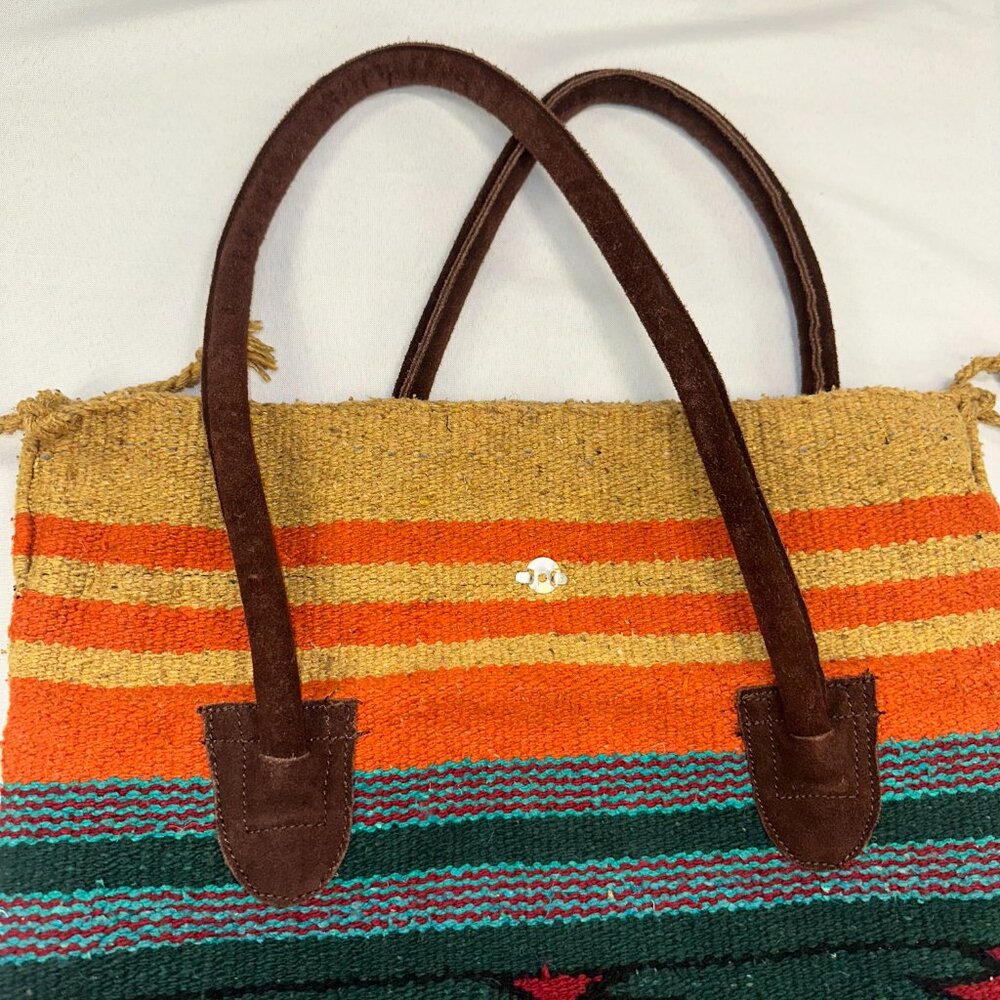 El Paso Saddle Blanket Purse Western Southwestern Colorful Native American - Picture 6 of 12